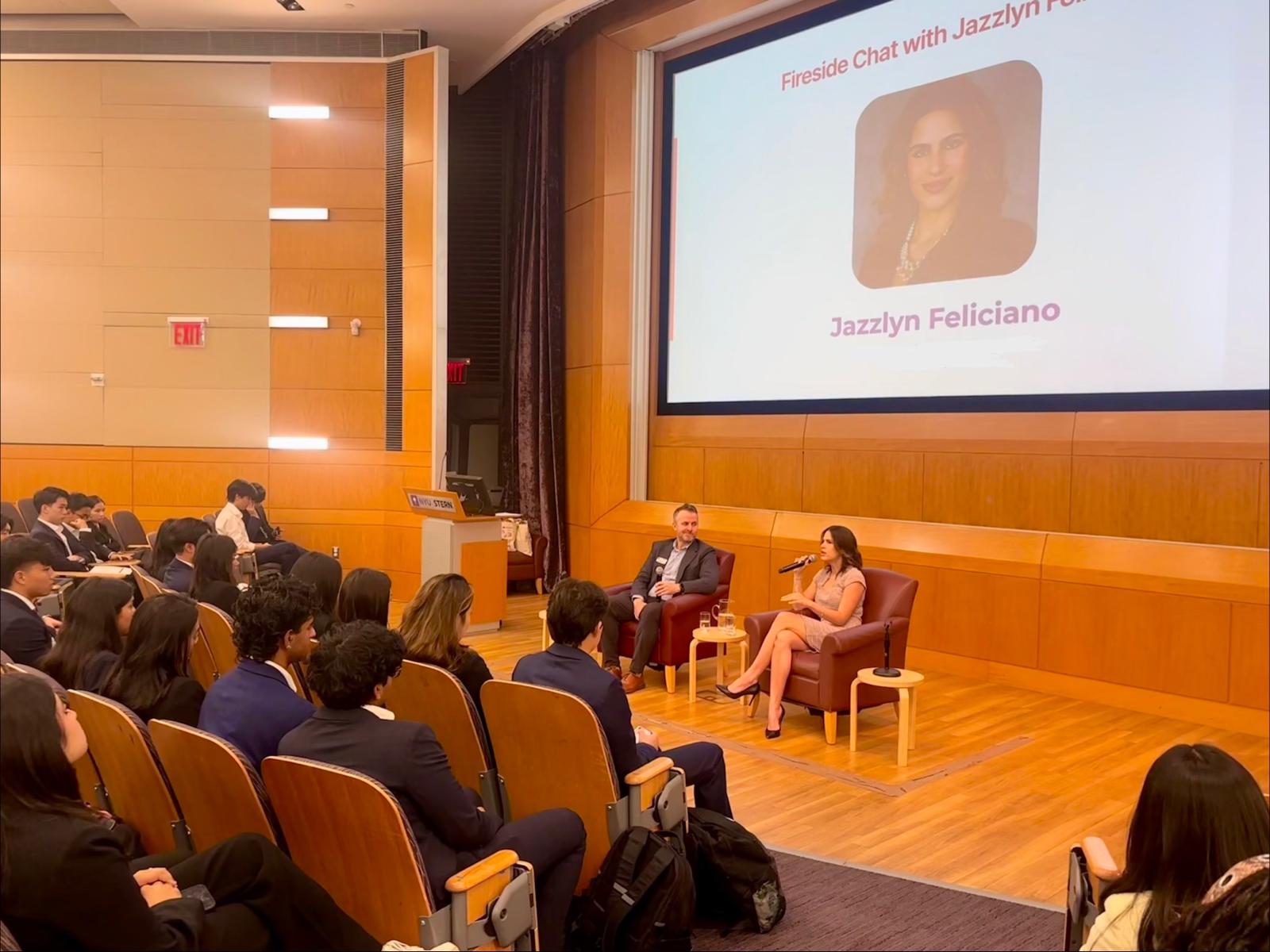 Fireside chat with Jazzlyn Feliciano at NYU Stern