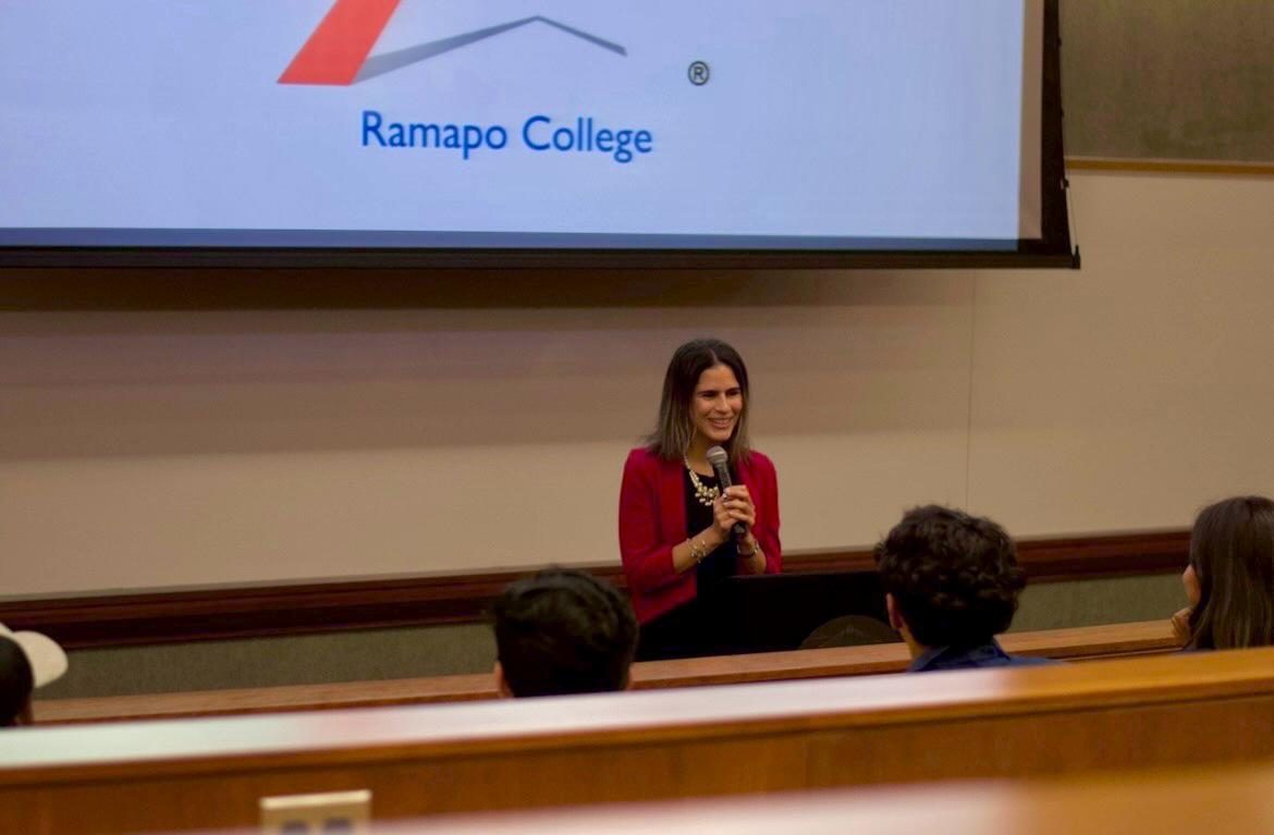 Jazzlyn speaking at Ramapo College